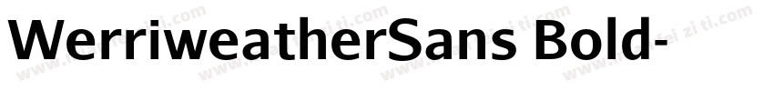 WerriweatherSans Bold字体转换